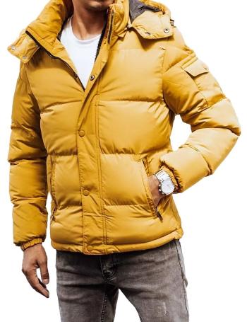 žltá prešívaná zimná bunda vel. L