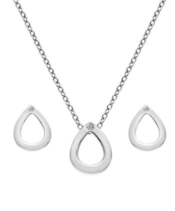 Hot Diamonds Sada strieborných šperkov Amulets SS135 (náhrdelník, náušnice)