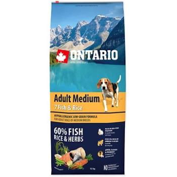 Ontario Adult Medium Fish & Rice 12 kg (8595091780228)