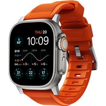 Nomad Rugged Strap Orange/Silver Apple Watch  42/44/45/Ultra 49 mm (NM01287285)