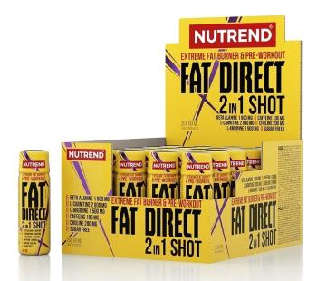 Fat Direct Shot (spaľovač plus pumpa) - Nutrend 20 x 60 ml.