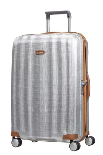 Samsonite Cestovní kufr Lite-Cube DLX Spinner 96 l - stříbrná