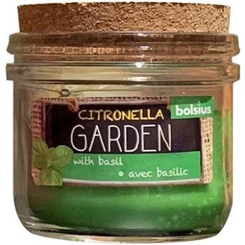 BOLSIUS Citronella záhradná s korkom Basillicum 80 × 83 mm (8717847140739)