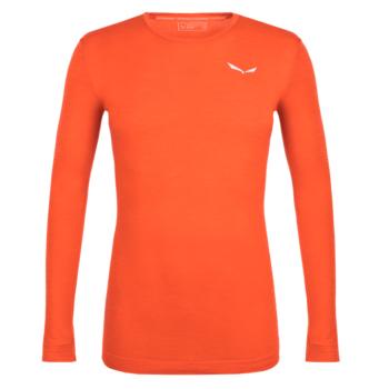 Pánske tričko Salewa s dlhým rukávom Zebru Fresh Merino Responsive 28347-4150 red orange XXL