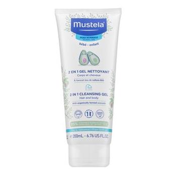 Mustela Bébé 2-In-1 Hair & Body Shampoo šampón a sprchový gél 2v1 pre deti 200 ml