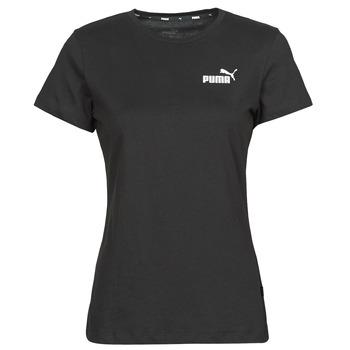 Puma  Tričká s krátkym rukávom ESS LOGO TEE  Čierna