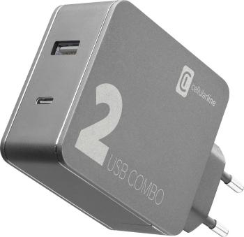 Cellularline  ACHITUSB2PD42K USB nabíjačka do zásuvky (230 V)  2 x USB 2.0 zásuvka A, USB-C ™ zásuvka