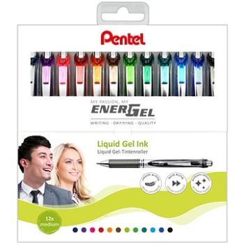 PENTEL Energel BL77-12, 0.7 mm – súprava 12stich farieb (BL77-12 , SADA ENERGEL 0,7MM  )