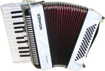 Hohner Bravo II 60 Biela Klávesový akordeón