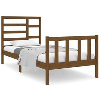 Rám postele medovo hnedý masívne drevo 75 × 190 cm Small Single, 3105888