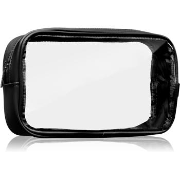 Notino Travel Collection Cosmetic bag transparentná kozmetická taštička transparentný S Black 20x10x5 cm 1 ks