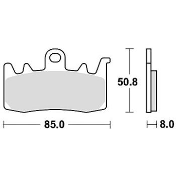 Braking brzdové doštičky (sinterová zmes CM55) (2 ks) M501 – 238 (M501-238)