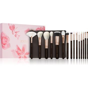 ZOEVA The Artists Brush Set Rose Golden Edition cestovná sada štetcov s taštičkou