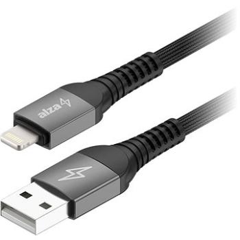 AlzaPower AluCore Ultra Durable USB-A to Lightning (C189) 1m tmavo sivý (APW-CBSMFI18901B)