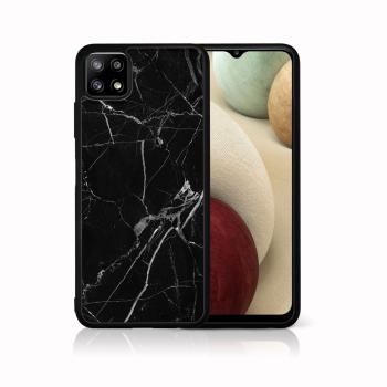 MY ART Silikónový kryt Samsung Galaxy A22 5G BLACK MARBLE (142)