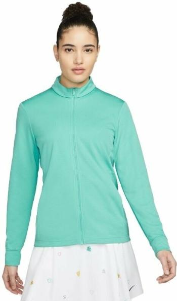 Nike Dri-Fit Full-Zip Womens Base Layer Washed Teal/White XS