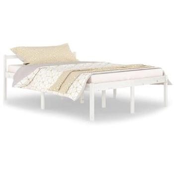 Rám postele biely masívna borovica 140 × 200 cm, 810615