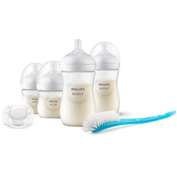 Philips Avent Natural Response 0m+ dojčenská fľaša 2x125 ml + 1m+ dojčenská fľaša 2x260 ml + Ultrasoft cumlík 1 ks + kefa na čistenie 1 ks