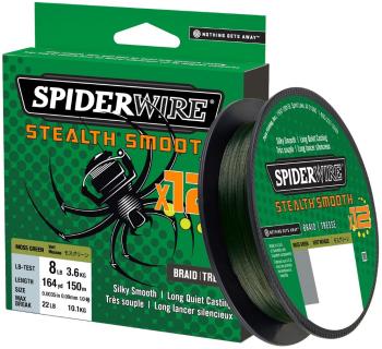 Spiderwire splietaná šnúra stealth smooth 12 zelená 150 m - 0,15 mm 16,5 kg