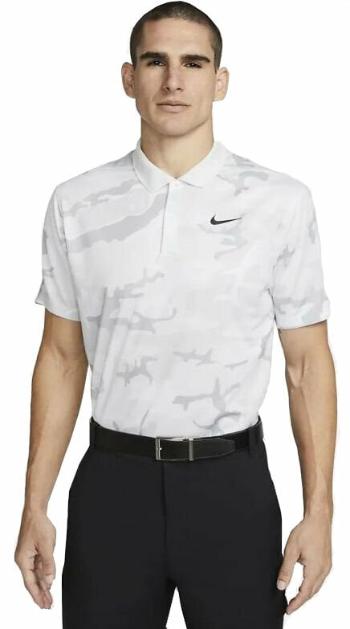 Nike Dri-Fit Victory+ Mens Camo Golf Polo Photon Dust/Summit White/Black S