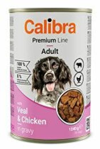 Calibra Dog Premium cons. s teľacím a kuracím mäsom 1240g + Množstevná zľava