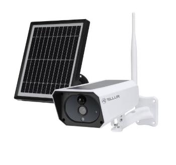 Tellur WiFi Smart solární kamera 1080P, IP65, PIR, outdoor, bílá