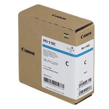 Canon originál ink PFI110C, cyan, 160ml, 2365C001, Canon imagePROGRAF TX-2000, TX-3000, TX-3000, TX-4000, azurová