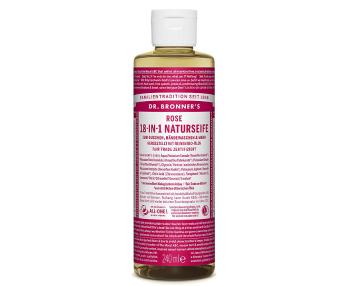 Dr. Bronner’s Tekuté kastílske mydlo Ruža 240 ml