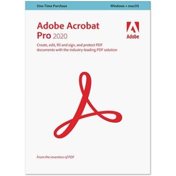 Adobe Acrobat Pro 2020, Win/Mac, CZ (elektronická licencia) (65324404AD01A00)