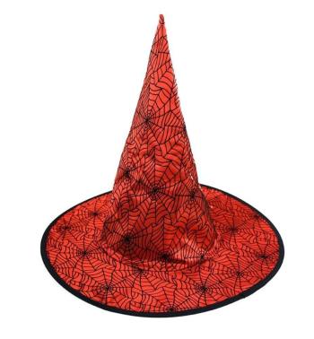 klobouk čarodějnický červený pro dospělé - RAPPA