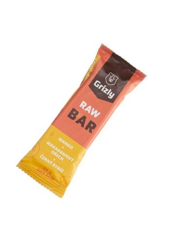 Raw bar - mango, makadam, čierna ríbezľa GRIZLY 55 g