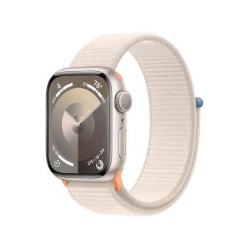 APPLE Watch Series 9 GPS 41mm hliníkové púzdro so športovým remienkom, starlight