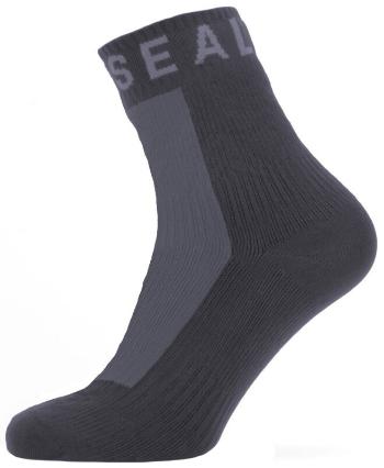 Sealskinz Waterproof All Weather Ankle Length Sock with Hydrostop Black/Grey XL Cyklo ponožky