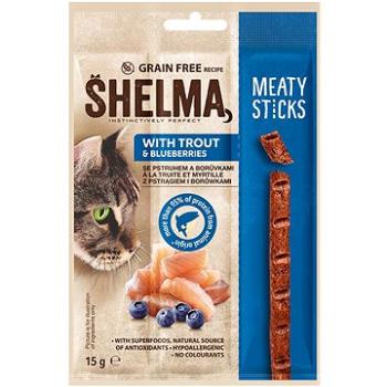 Shelma snack mäsové tyčinky bez obilnín, pstruh 15 g (8595606407268)