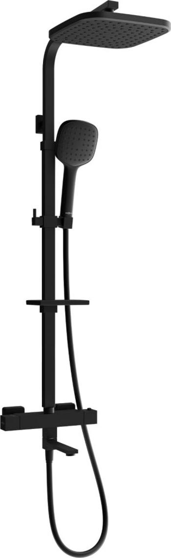 MEXEN/S - CQ33 vaňový stĺp s termostatickou batériou, čierna 779103395-70