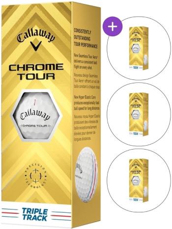 Callaway Chrome Tour SET White Triple Track Golfové lopty