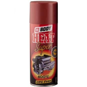 HB BODY HEAT - Farba na vysoké teploty strieborná 400 ml