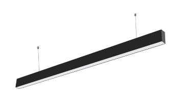 LED Solution Čierne lineárne závesné LED svietidlo 40W Premium Farba svetla: Teplá biela