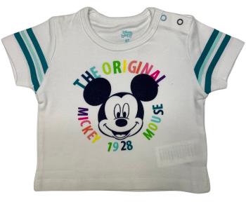 EPlus Detské tričko s krátkym rukávom - Mickey Mouse biele Veľkosť najmenší: 3 mesiace