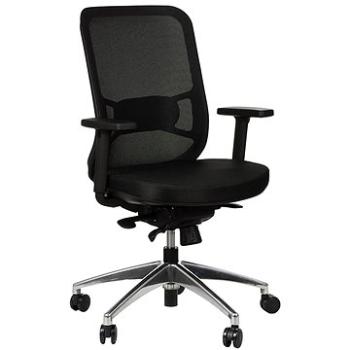 Otočná stolička s predĺženým sedákom GN-310/ALU BLACK (Stema_5903917400626)
