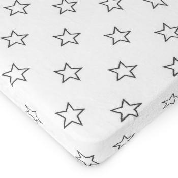 4Home prestieradlo mikroflanel Stars grey, 90 x 200 cm