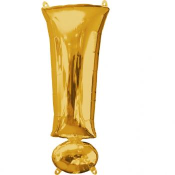 Amscan Fóliový balónik symbol ! 86 cm zlatý
