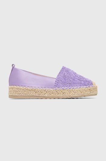 Espadrilky Answear Lab fialová farba