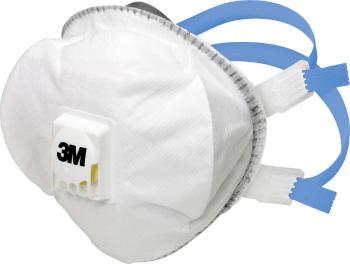 3M 8825+ 7100081543 respirátor proti jemnému prachu, s ventilom FFP2 D 5 ks DIN EN 149:2001, DIN EN 149:2009