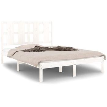 Rám postele biely masívne drevo 135 × 190 cm Double, 3105576