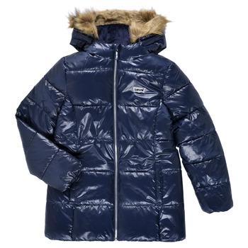 Levis  Bundy FUR PUFFER  Modrá