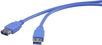 Renkforce #####USB-Kabel #####USB 3.2 Gen1 (USB 3.0 / USB 3.1 Gen1) #####USB-A Stecker, #####USB-A Buchse 3.00 m modrá p