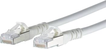 Metz Connect 1308453088-E RJ45 sieťové káble, prepojovacie káble CAT 6A S/FTP 3.00 m biela s ochranou 1 ks