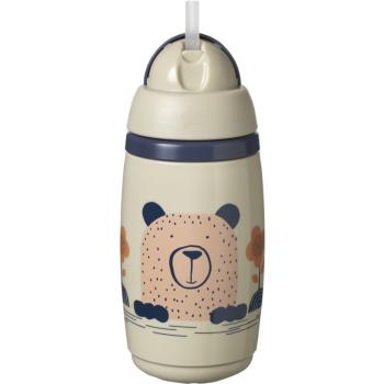 Tommee Tippee Superstar Insulated Straw Grey hrnček s rúrkou pre deti 12m+ 266 ml