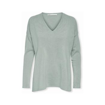 Only  Amalia Knit L/S - Aqua Gray  Svetre Zelená